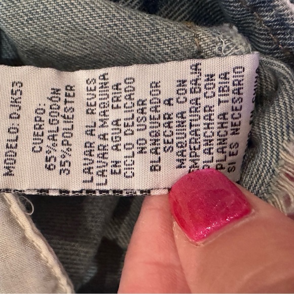 LSU Tigers Denim Jean Jacket Long Sleeve Button Down Gameday Women Sz M - Picture 14 of 14